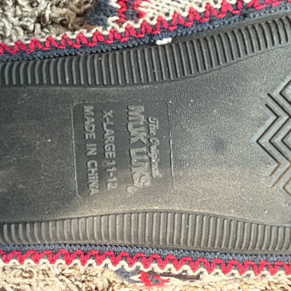 "Original Muk Luks" Plaid  Slippers Size XL (11-12),  Casual Comfort Holidays - Picture 8 of 8